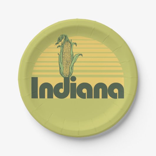 Retro Indiana Papieren Bordje (Voorkant)
