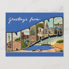 Retro Indiana Wenskaart Briefkaart