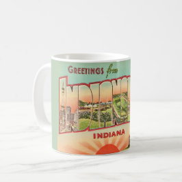 Retro Indianapolis Groet Koffiemok