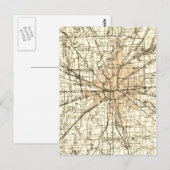  Retro Indianapolis kaart (Voorkant / Achterkant)