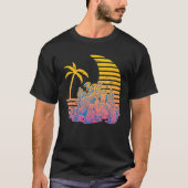 Retro - Indie Aesthetic - Vaporwave - Turtle - Pop T-shirt (Voorkant)