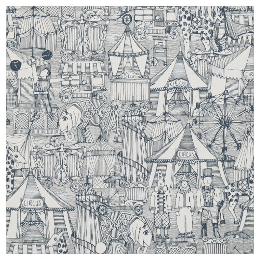 retro indigo ivoor stof (Swatch)