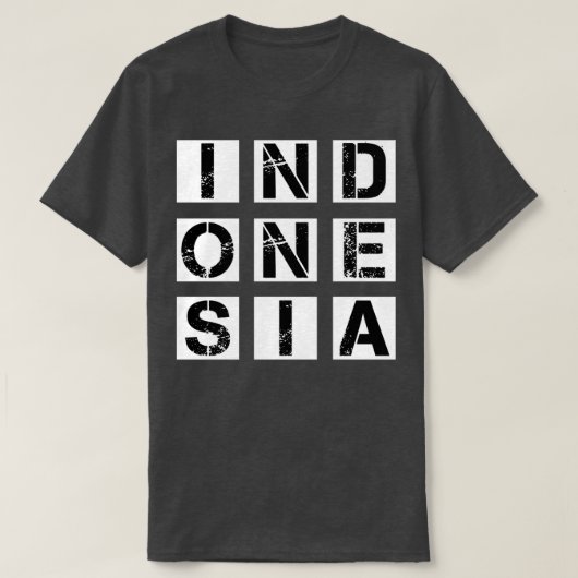 Retro Indonesië T-shirt (Design voorkant)