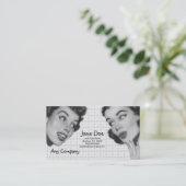 Retro Informeer V5 Visitekaartje (Staand voorkant)