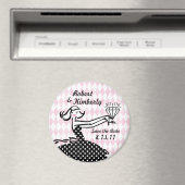 Retro ingeschakeld II Save the Date Magnet (Insitu (Vaatwasser))