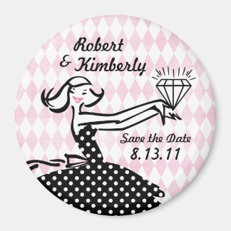Retro ingeschakeld II Save the Date Magnet