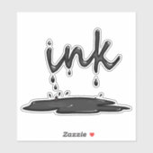 Retro Ink Splatter Sticker – Creative Vibes (Vel)