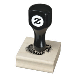 Retro Inkt Schets Pindakaas Cup Chocolade Bakker Rubberstempel