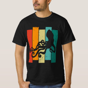  retro inktvis t-shirt