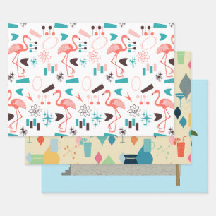 Retro Inpakpapier Vel