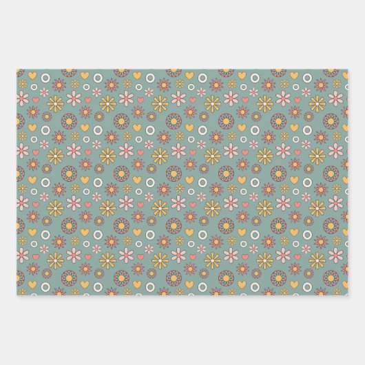  retro inpakpapier vel (Voorkant 3)