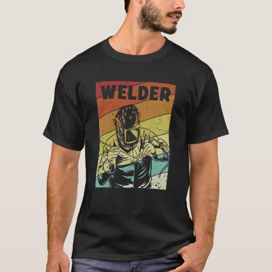 Retro Inspector Tig Tack Mig Rig Technician Welder T-shirt (Voorkant)
