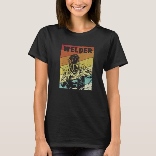 Retro Inspector Tig Tack Mig Rig Technician Welder T-shirt (Voorkant)
