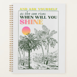 retro inspirational self care Quote  Planner