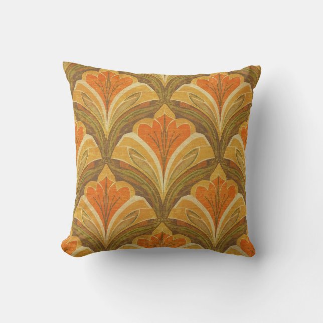 Retro Inspired Floral Pillow Kussen (Voorkant)