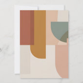 Retro-Inspired Mint & Orange Birthday Kaart (Achterkant)