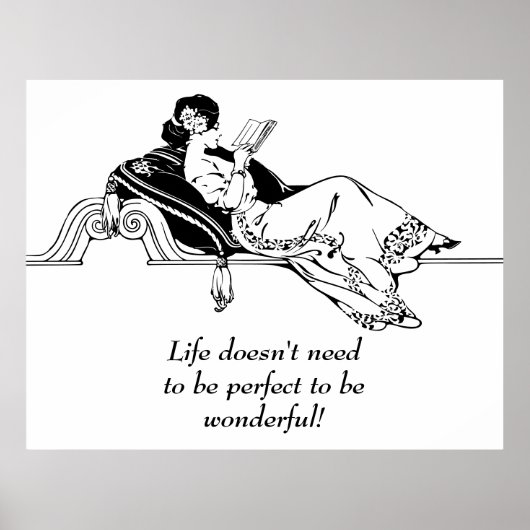 Retro Inspirerend levensquote Poster (Voorkant)