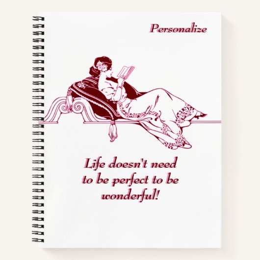  Retro Inspirerend Life Quote Writer's Notitieboek (Voorkant)