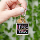 Retro Inspirerend zelfzorg Sleutelhanger (Hand)