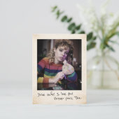 Retro Instant Afdrukken, 80s Aangepaste Foto Kaart (Staand voorkant)