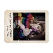 Retro Instant Afdrukken, 80s Aangepaste Foto Magneet (Horizontaal)