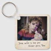 Retro Instant Afdrukken, 80s Aangepaste Foto Sleutelhanger (Voorkant)