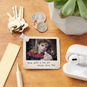 Retro Instant Afdrukken, 80s Aangepaste Foto Sleutelhanger