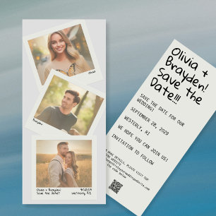 Retro Instant Camera 3 Foto QR De datum opslaan