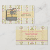 Retro Instant Camera Fotograaf Visitekaartje (Voorkant / Achterkant)