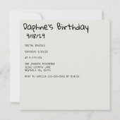 Retro  Instant Camera Uw Foto Verjaardag Kaart (Achterkant)