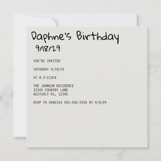 Retro Instant Camera Uw Foto Verjaardag Kaart (Achterkant)