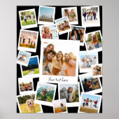 Retro Instant Film Afbeelding 21 Fotocollage Poster (Voorkant)