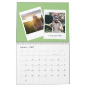 Retro instant foto familie kalender (Jan 2027)