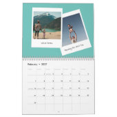 Retro instant foto familie kalender (Feb 2027)