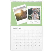 Retro instant foto leuke familie kalender (Jan 2027)