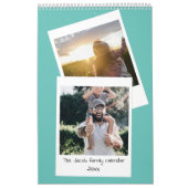 Retro instant foto leuke familie kalender (Hoes)