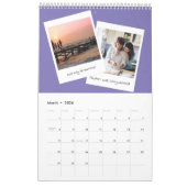 Retro instant foto leuke familie kalender (Mar 2026)