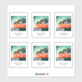 Retro Instant Foto Stijl Stickers (Vel)