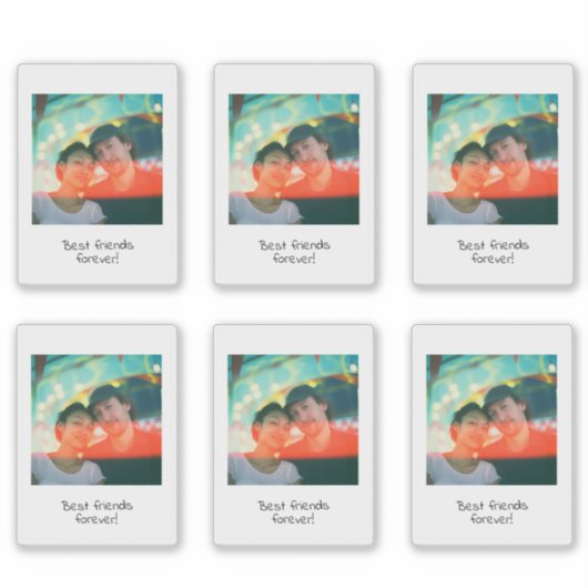 Retro Instant Fotostijl Stickers (Voorkant)