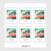 Retro Instant Fotostijl Stickers (Vel)