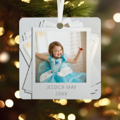 Retro Instant Photo Lijst Naam Jaar Ornament