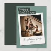 Retro Instant Photo Vakantie Kaart (Voorkant / Achterkant)