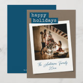 Retro Instant Photo Vakantie Kaart (Voorkant / Achterkant)