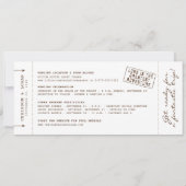 Retro-instapkaart & paspoortstempel De datum opsla Aankondiging (Achterkant)