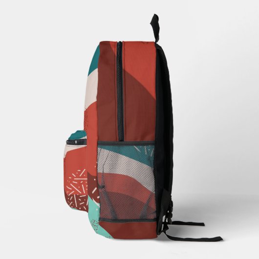 Retro-instructiepatroon Bedrukte Rugzak (Rechts)