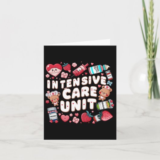 Retro Intensive Care Unit Verpleegster Tech Valent Kaart (Voorkant)