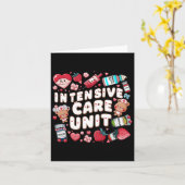 Retro Intensive Care Unit Verpleegster Tech Valent Kaart (Gele Bloem)