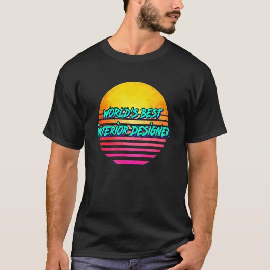 Retro Interior Designer T-shirt (Voorkant)
