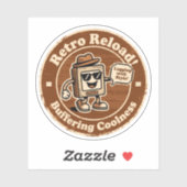 Retro Internet Cultuur "Achterblijven met stijl" G Sticker (Vel)