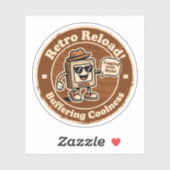 Retro Internetcultuur "Met stijl achterlopen" Cade Sticker (Vel)